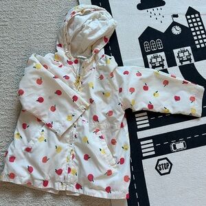 【SOLD】ZARA Kids Apple Print Raincoat - Size 3-4Y (104 cm)